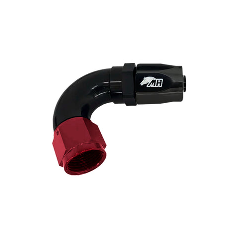 Metal Horse 10AN / AN10 Hose End 120 Degree - Black and Red