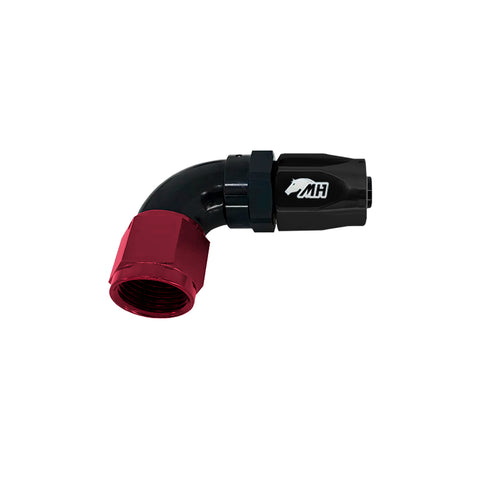 Metal Horse 12AN / AN12 Hose End 90 Degree - Black and Red