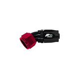 Metal Horse 4AN / AN4 Hose End 45 Degree - Black and Red