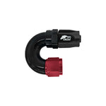 Metal Horse 6AN / AN6 Hose End 180 Degree - Black and Red