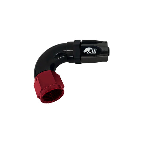 Metal Horse 8AN / AN8 Hose End 120 Degree - Black and Red