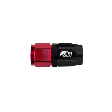 Metal Horse 10AN / AN10 Hose End Straight - Black and Red