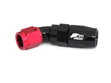 Metal Horse 4AN / AN4 Hose End 45 Degree - Black and Red