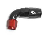 Metal Horse 6AN / AN6 Hose End 90 Degree - Black and Red