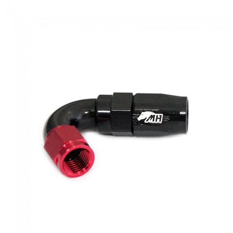 Metal Horse 4AN / AN4 Hose End 120 Degree - Black and Red