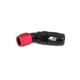 Metal Horse 4AN / AN4 Hose End 45 Degree - Black and Red