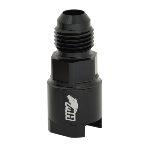 Metal Horse 8AN to GM LS EFI 5/16 All Alloy Quick Connect Female Fitting Straight Black