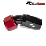 Metal Horse 12AN / AN12 Hose End 45 Degree - Black and Red