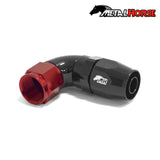 Metal Horse 10AN / AN10 Hose End 90 Degree - Black and Red