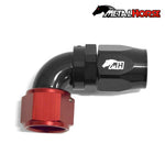 Metal Horse 12AN / AN12 Hose End 90 Degree - Black and Red
