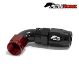 Metal Horse 6AN / AN6 Hose End 90 Degree - Black and Red