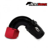 Metal Horse 16AN / AN16 Hose End 120 Degree - Black and Red