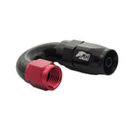 Metal Horse 4AN / AN4 Hose End 180 Degree - Black and Red