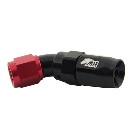 Metal Horse 4AN / AN4 Hose End 45 Degree - Black and Red