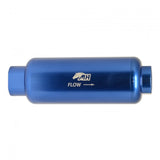 Metal Horse 12AN Full Flow - Filtro de combustible de acero inoxidable Elemento de 150 micras - Azul