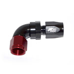 Metal Horse 8AN / AN8 Hose End 90 Degree - Black and Red